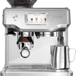 breville – the barista touch espresso machine with 15 bars of pressure, milk frother and intergrated grinder – stainless steel