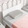 create a chic and cozy bedroom look with this stylish and elegant white twin bed featuring a footboard bench for added comfort – perfect for enhancing the style and comfort of your bedroo create a chic and cozy bedroom look with this stylish and elegant white twin bed featuring a footboard bench for added comfort – perfect for enhancing the style and comfort of your bedroo