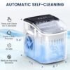 bullet ice maker countertop with handle,9 bullet ice cubes ready in 6 mins,26lbs/24h, self cleaning portable ice machine with basket and scoop, for home/kitchen/camping/rv bullet ice maker countertop with handle,9 bullet ice cubes ready in 6 mins,26lbs/24h, self cleaning portable ice machine with basket and scoop, for home/kitchen/camping/rv