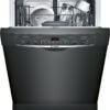 bosch – 100 series 24″ front control tall tub built in dishwasher with stainless steel tub – black bosch – 100 series 24″ front control tall tub built in dishwasher with stainless steel tub – black