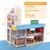 brinjoy grocery store pretend play, kids play store wooden market stand with led lights&acrylic sheet, supermarket toy includes shopping bag, apron, coupons, cards for children brinjoy grocery store pretend play, kids play store wooden market stand with led lights&acrylic sheet, supermarket toy includes shopping bag, apron, coupons, cards for children