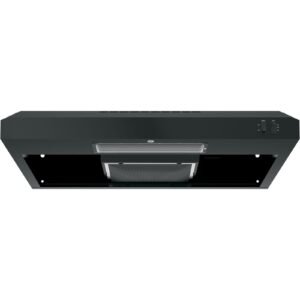 Store ge – 30″ convertible range hood – black on black