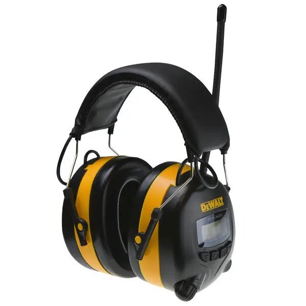 dewalt digital am/fm radio earmuffs