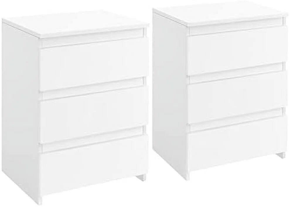 ayfdegt 2pcs 3 drawer nightstands white bedside tables with space modern bedside cabinet units with sturdy base small bedside cupboards for bedroom small space ayfdegt 2pcs 3 drawer nightstands white bedside tables with space modern bedside cabinet units with sturdy base small bedside cupboards for bedroom small space