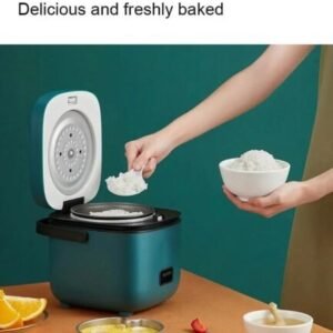 1.2l mini electric rice cooker – intelligent, automatic, household appliance for small meals, food warming, and steaming – ideal for 1 2 people blue
