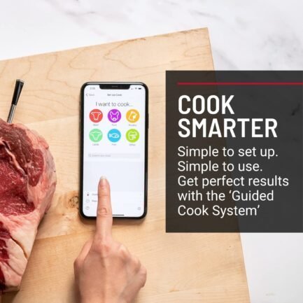 meater plus | smart meat thermometer with bluetooth | 165ft wireless range | for the oven, grill, kitchen, bbq, smoker, rotisserie meater plus | smart meat thermometer with bluetooth | 165ft wireless range | for the oven, grill, kitchen, bbq, smoker, rotisserie