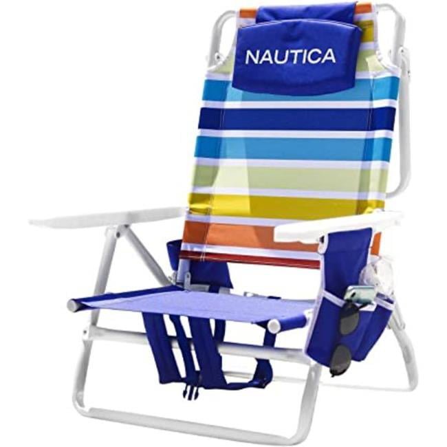 nautica ntbc23rj 5 position beach chairand#44; rainbow j class nautica ntbc23rj 5 position beach chairand#44; rainbow j class