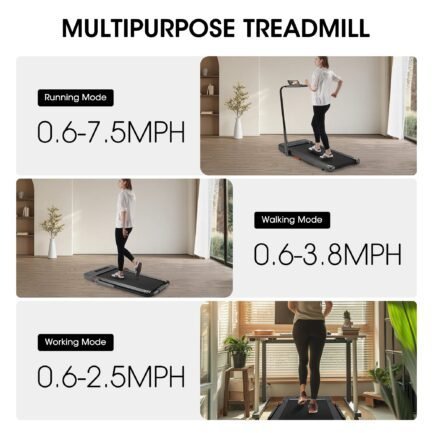maxkare 2 in 1 folding under desk treadmill max 7.5mph 2.5hp with remote control, walking pad for home/office use, 265lbs weight capacity maxkare 2 in 1 folding under desk treadmill max 7.5mph 2.5hp with remote control, walking pad for home/office use, 265lbs weight capacity