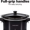 hamilton beach slow cooker, extra large 10 quart, stay or go portable with lid lock, dishwasher safe crock, black (33195) hamilton beach slow cooker, extra large 10 quart, stay or go portable with lid lock, dishwasher safe crock, black (33195)