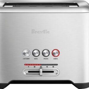 breville – the bit more 2 slice extra wide and deep slot toaster – stainless steel