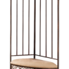 crespin corner hallway storage bench hall tree, brushed copper metal crespin corner hallway storage bench hall tree, brushed copper metal