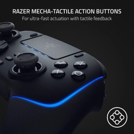 razer wolverine v2 pro wireless controller black hyperspeed, mecha tactile, rgb lights for ps5 & pc with 6ft type c cable and headset bolt axtion bundle like new razer wolverine v2 pro wireless controller black hyperspeed, mecha tactile, rgb lights for ps5 & pc with 6ft type c cable and headset bolt axtion bundle like new