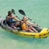 Store explorer k2 kayak�� 2 person inflatable kayak set with aluminum oars and high output air pump