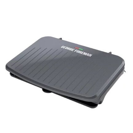 george foreman 9 serving classic plate electric indoor grill and panini press in gunmetal grey george foreman 9 serving classic plate electric indoor grill and panini press in gunmetal grey