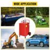 bentism fuel caddy fuel storage tank 35 gallon 4 wheels with manuel pump, red bentism fuel caddy fuel storage tank 35 gallon 4 wheels with manuel pump, red