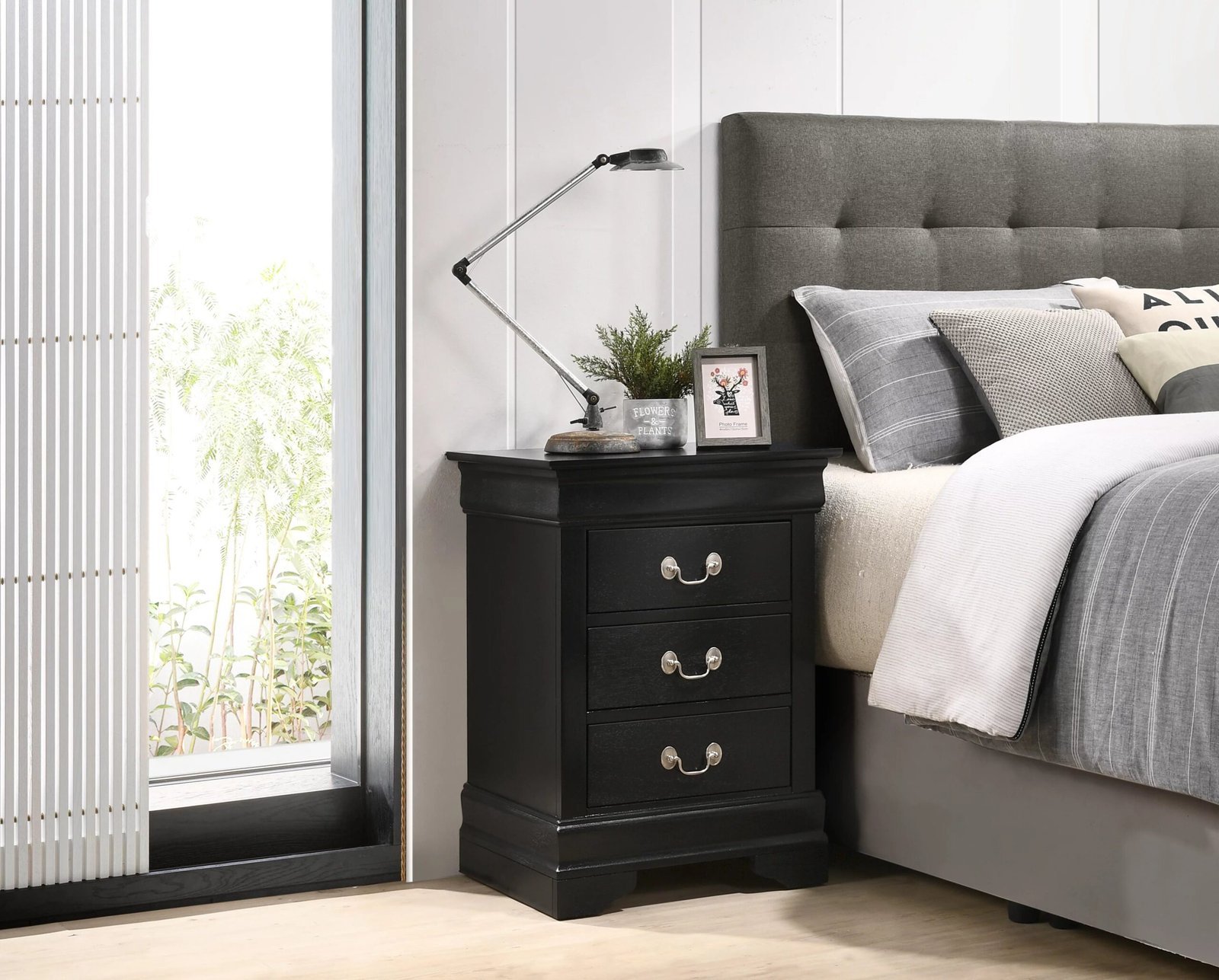 deehome glory furniture louis phillipe g3150 3n 3 drawer nightstand , black deehome glory furniture louis phillipe g3150 3n 3 drawer nightstand , black
