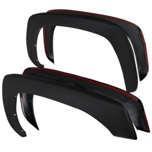 spec d tuning 4pc front + rear factory style fender flares compatible with chevy silverado gmc sierra 1999 2007