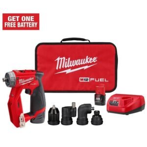 m12 fuel 12v lithium ion brushless cordless 4 in 1 installation 3/8 in. drill driver kit with 4 tool heads 2505 22