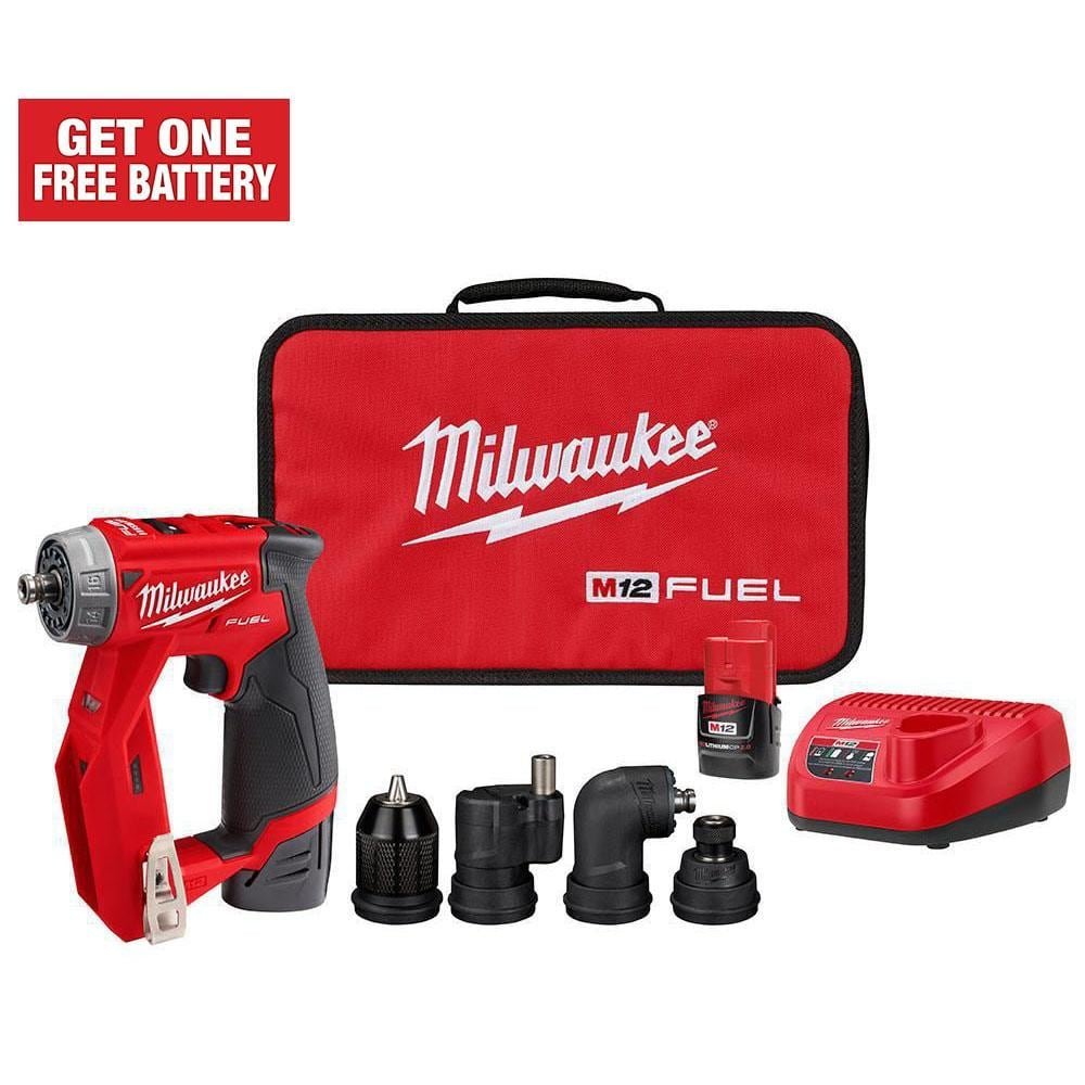m12 fuel 12v lithium ion brushless cordless 4 in 1 installation 3/8 in. drill driver kit with 4 tool heads 2505 22 m12 fuel 12v lithium ion brushless cordless 4 in 1 installation 3/8 in. drill driver kit with 4 tool heads 2505 22