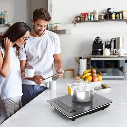 portable induction cooktop,hot plate electric countertop single burner 1800w, sensor touch stove with digital led display, timer and child safety lock portable induction cooktop,hot plate electric countertop single burner 1800w, sensor touch stove with digital led display, timer and child safety lock
