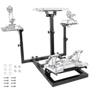 marada flight simulator cockpit racing wheel stand adjustable fit for thrustmaster hotas warthog