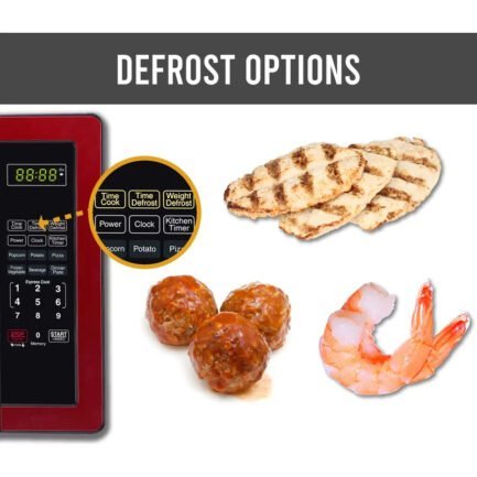 farberware fmo11ahtbkn 1.1 cu. ft. 1000 watt countertop microwave oven in metallic red farberware fmo11ahtbkn 1.1 cu. ft. 1000 watt countertop microwave oven in metallic red