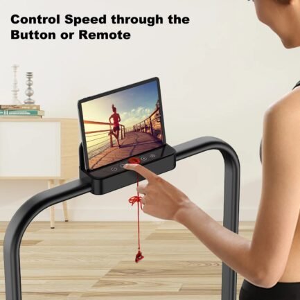 bigzzia 2 in 1 under desk treadmill, 2.5hp no installation portable handrail treadmills running machine, 6.25mph, treadmill with led display and wireless remote control for home/office, 265 lb bigzzia 2 in 1 under desk treadmill, 2.5hp no installation portable handrail treadmills running machine, 6.25mph, treadmill with led display and wireless remote control for home/office, 265 lb