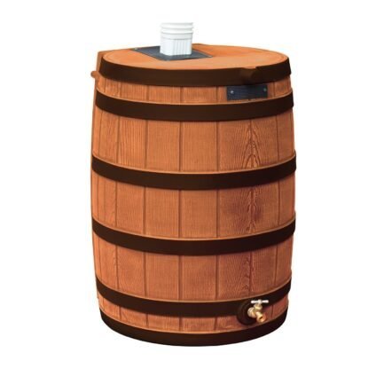 Store good ideas rain wizard rain collection rain barrel darkened ribs, terra cotta