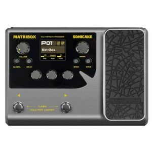 sonicake multi effects processor with expression pedal guitar bass amp modeling ir cabinets simulation stereo otg usb audio interface matribox