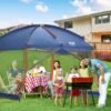 campros screen house room 12′ x 10′ canopy tent sun shelter, blue campros screen house room 12′ x 10′ canopy tent sun shelter, blue