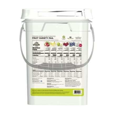 augason farms freeze dried and dehydrated fruit variety pail, 86 servings, emergency food augason farms freeze dried and dehydrated fruit variety pail, 86 servings, emergency food