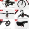 campingsurvivals 26″ lightweight explorer mountain bike, for men and women exercise fitness, 21 speed, red/black campingsurvivals 26″ lightweight explorer mountain bike, for men and women exercise fitness, 21 speed, red/black