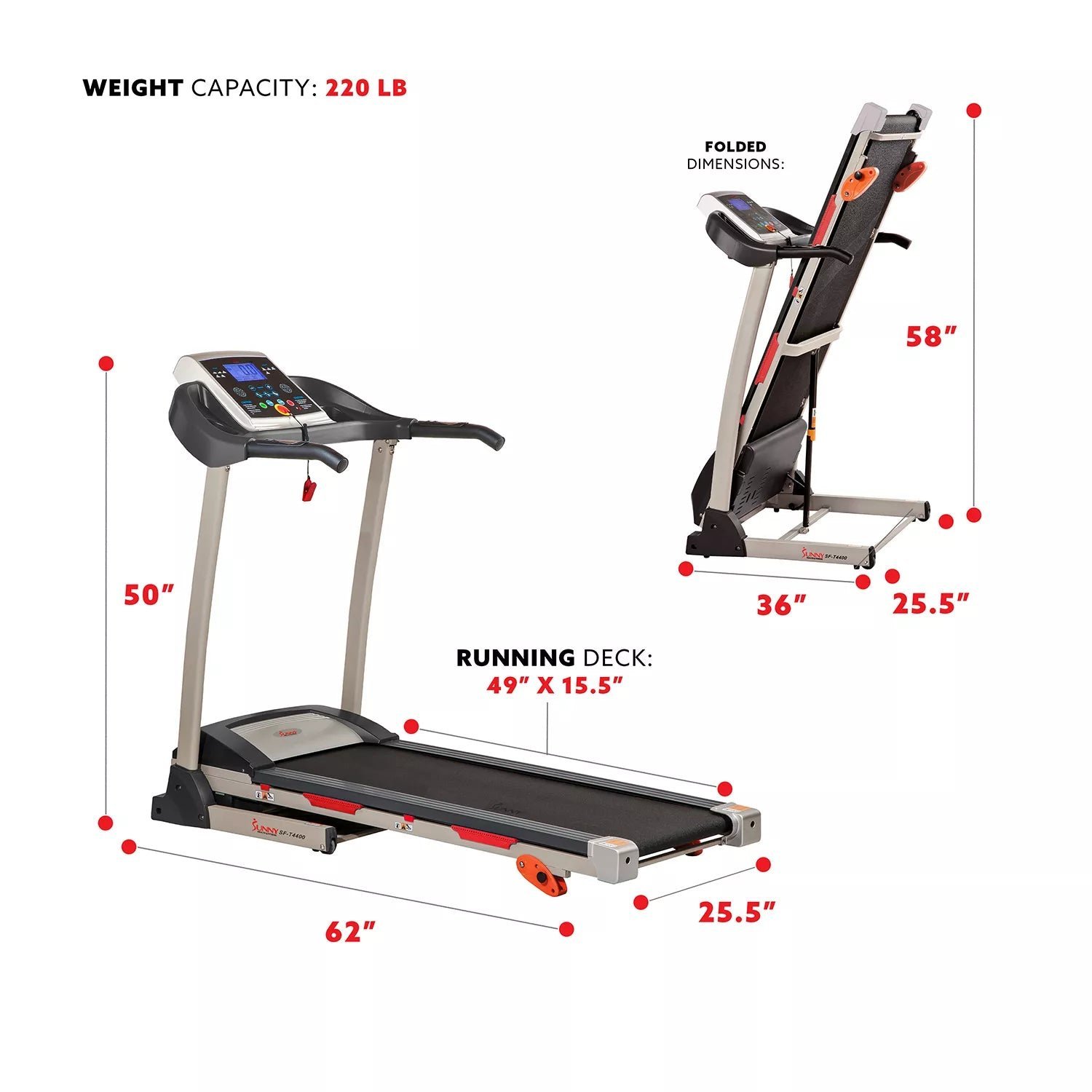sunny health and fitness treadmill (sf t4400) sunny health and fitness treadmill (sf t4400)