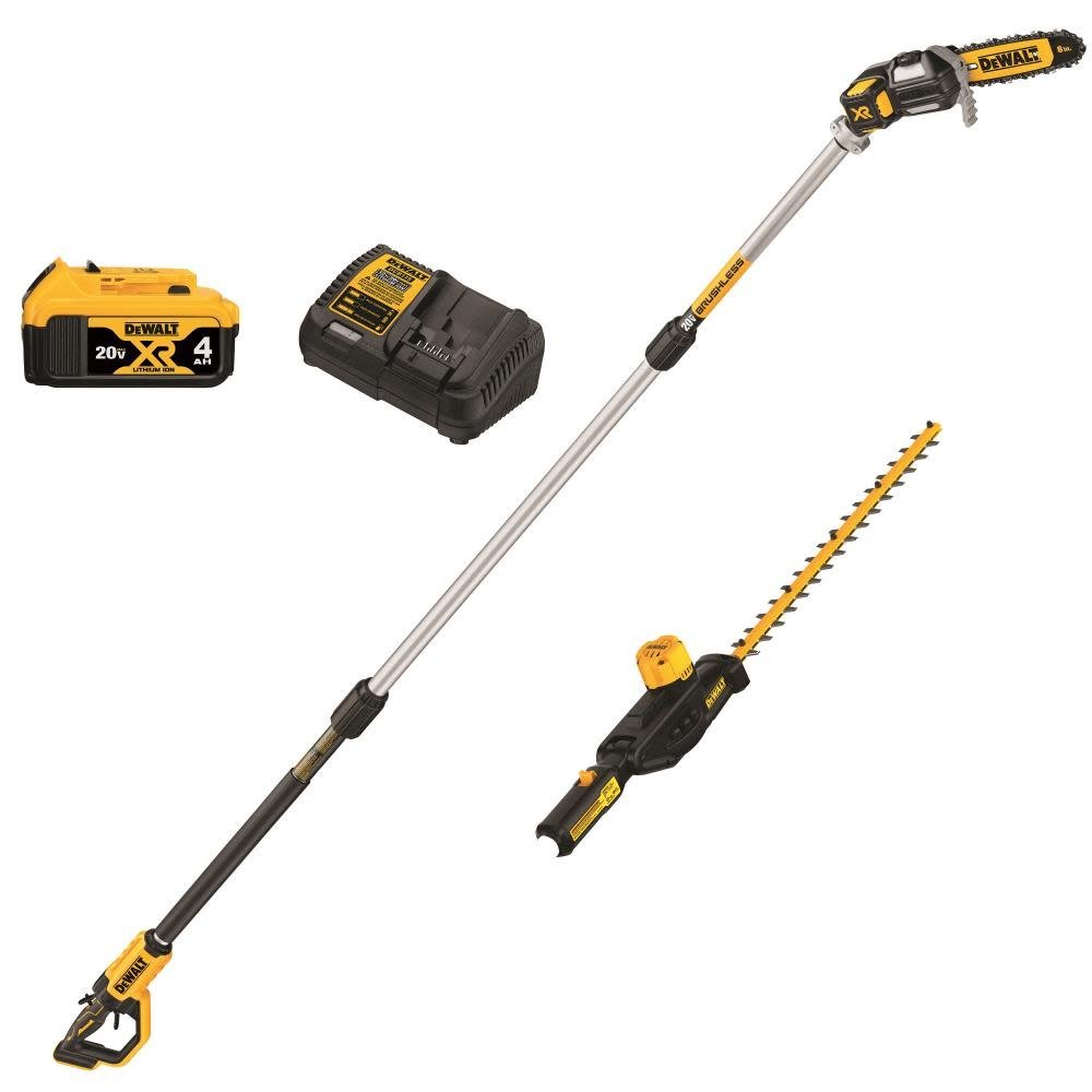 dw 20v max* lithium ion cordless pole saw and pole hedge trimmer combo kit dcko86m1 from dw dw 20v max* lithium ion cordless pole saw and pole hedge trimmer combo kit dcko86m1 from dw