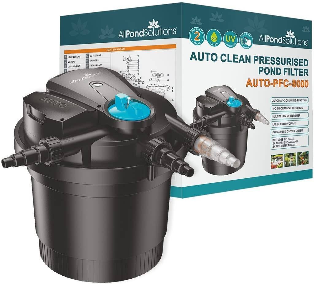 all pond solutions auto cleaning pressurised koi pond filters 12000l/h all pond solutions auto cleaning pressurised koi pond filters 12000l/h