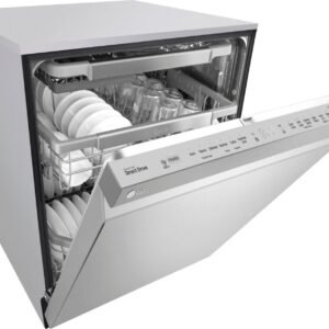 lg – 24″ top control smart wi fi enabled dishwasher with quadwash and stainless steel tub – stainless steel