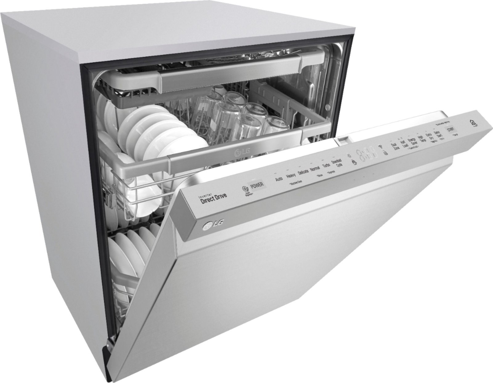 lg – 24″ top control smart wi fi enabled dishwasher with quadwash and stainless steel tub – stainless steel lg – 24″ top control smart wi fi enabled dishwasher with quadwash and stainless steel tub – stainless steel