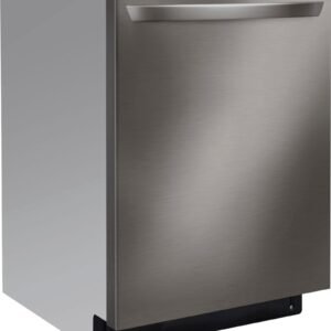 lg – 24″ top control built in smart wifi enabled dishwasher with stainless steel tub, quadwash, and 3rd rack – black stainless steel