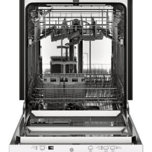 Store ge – 24″ top control built in dishwasher with autosense cycle, piranha food disposer; 51 dba – white
