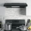 ge – 30″ convertible range hood – black on black ge – 30″ convertible range hood – black on black