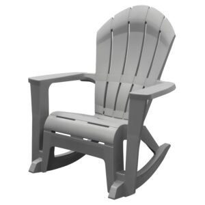 adams big easy westport gray resin frame adirondack rocker