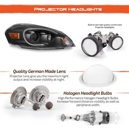 akkon – fits 06 13 chevy impala | 14 16 impala limited | 06 07 monte carlo light tube projector headlamps – black akkon – fits 06 13 chevy impala | 14 16 impala limited | 06 07 monte carlo light tube projector headlamps – black