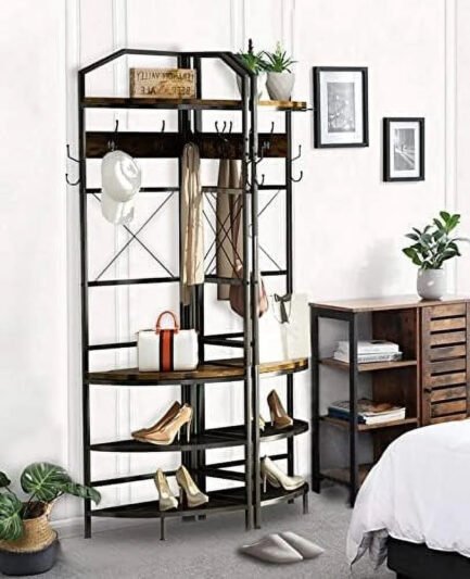 mqlifeboom 3 in 1 entryway coat rack industrial hall tree corner cloth rack with bench hallway coat and shoe rack for corner entryway organizer with metal shoe for hallway corner ent mqlifeboom 3 in 1 entryway coat rack industrial hall tree corner cloth rack with bench hallway coat and shoe rack for corner entryway organizer with metal shoe for hallway corner ent