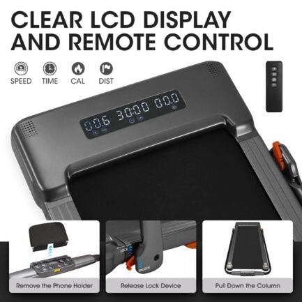 maxkare 2 in 1 folding under desk treadmill max 7.5mph 2.5hp with remote control, walking pad for home/office use, 265lbs weight capacity maxkare 2 in 1 folding under desk treadmill max 7.5mph 2.5hp with remote control, walking pad for home/office use, 265lbs weight capacity