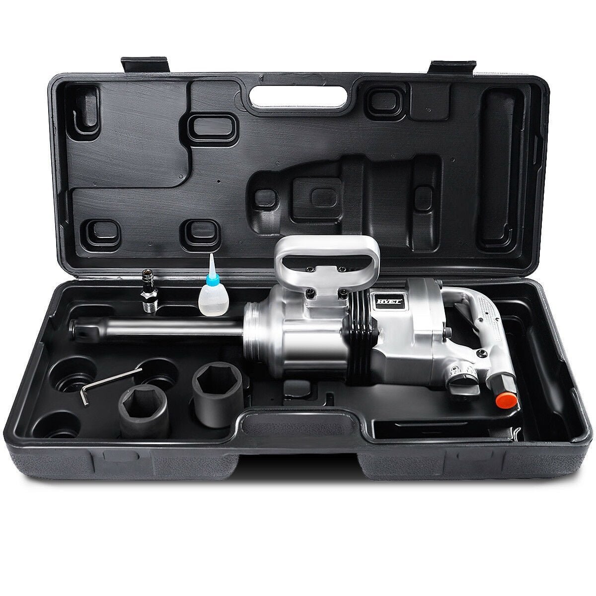 goplus heavy duty 1″ air impact wrench gun long shank commercial truck mechanics w/case goplus heavy duty 1″ air impact wrench gun long shank commercial truck mechanics w/case