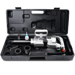 Store goplus heavy duty 1″ air impact wrench gun long shank commercial truck mechanics w/case