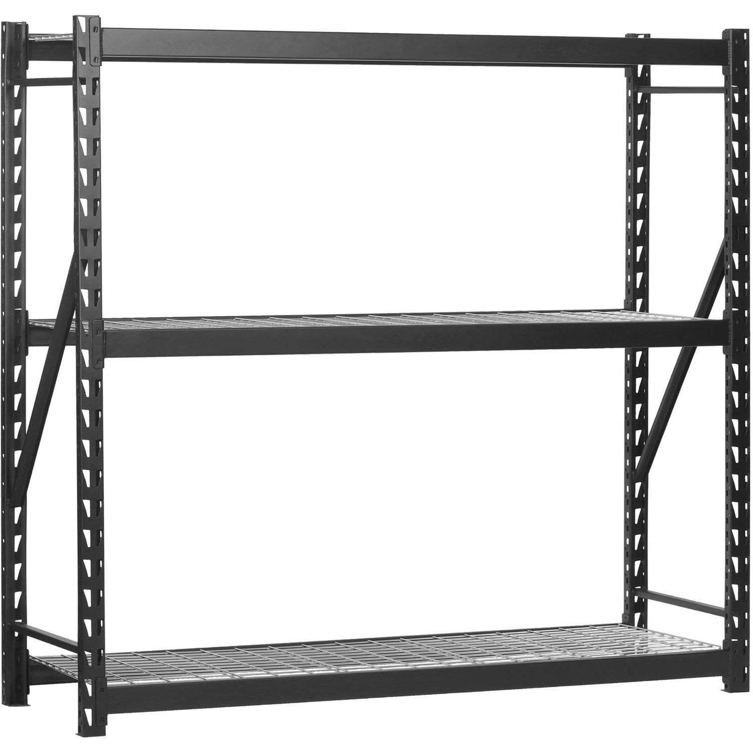 72â²â²h x 77â²â²l x 24â²â²w steel welded storage rack, black 72â²â²h x 77â²â²l x 24â²â²w steel welded storage rack, black