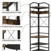 ayfdegt 3 in 1 entryway coat rack industrial hall tree corner cloth rack with bench hallway coat and shoe rack for corner entryway organizer with metal shoe for hallway corner entran ayfdegt 3 in 1 entryway coat rack industrial hall tree corner cloth rack with bench hallway coat and shoe rack for corner entryway organizer with metal shoe for hallway corner entran