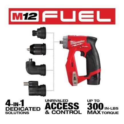 m12 fuel 12v lithium ion brushless cordless 4 in 1 installation 3/8 in. drill driver kit with 4 tool heads 2505 22 m12 fuel 12v lithium ion brushless cordless 4 in 1 installation 3/8 in. drill driver kit with 4 tool heads 2505 22