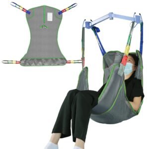 Store ez assistive universal full body patient lift sling, mesh fabric patient sling transfer and bathing aids, 500lb weight capacity